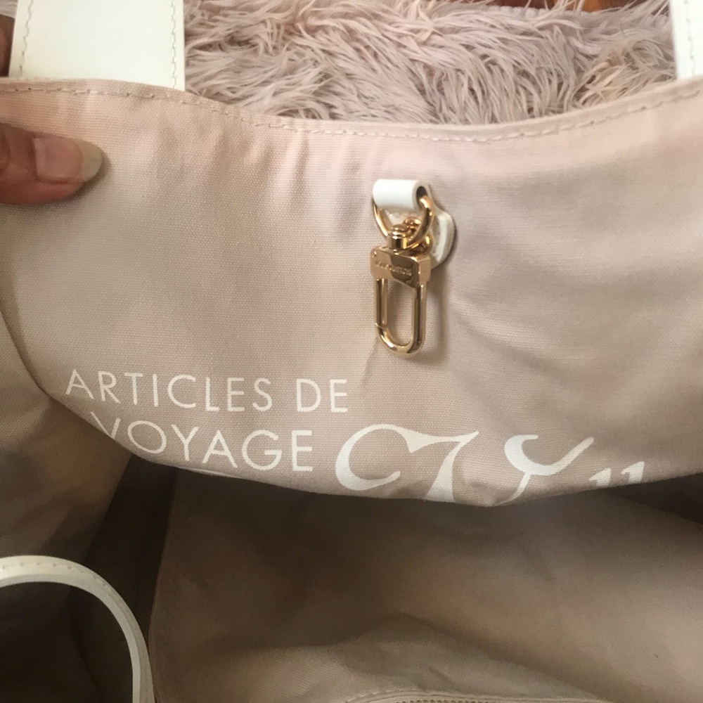Sold out !!!Authentic Louis Vuitton LV Tote Bag Cabas Ipanema GM Pink Line bag. - Picture 11 of 16